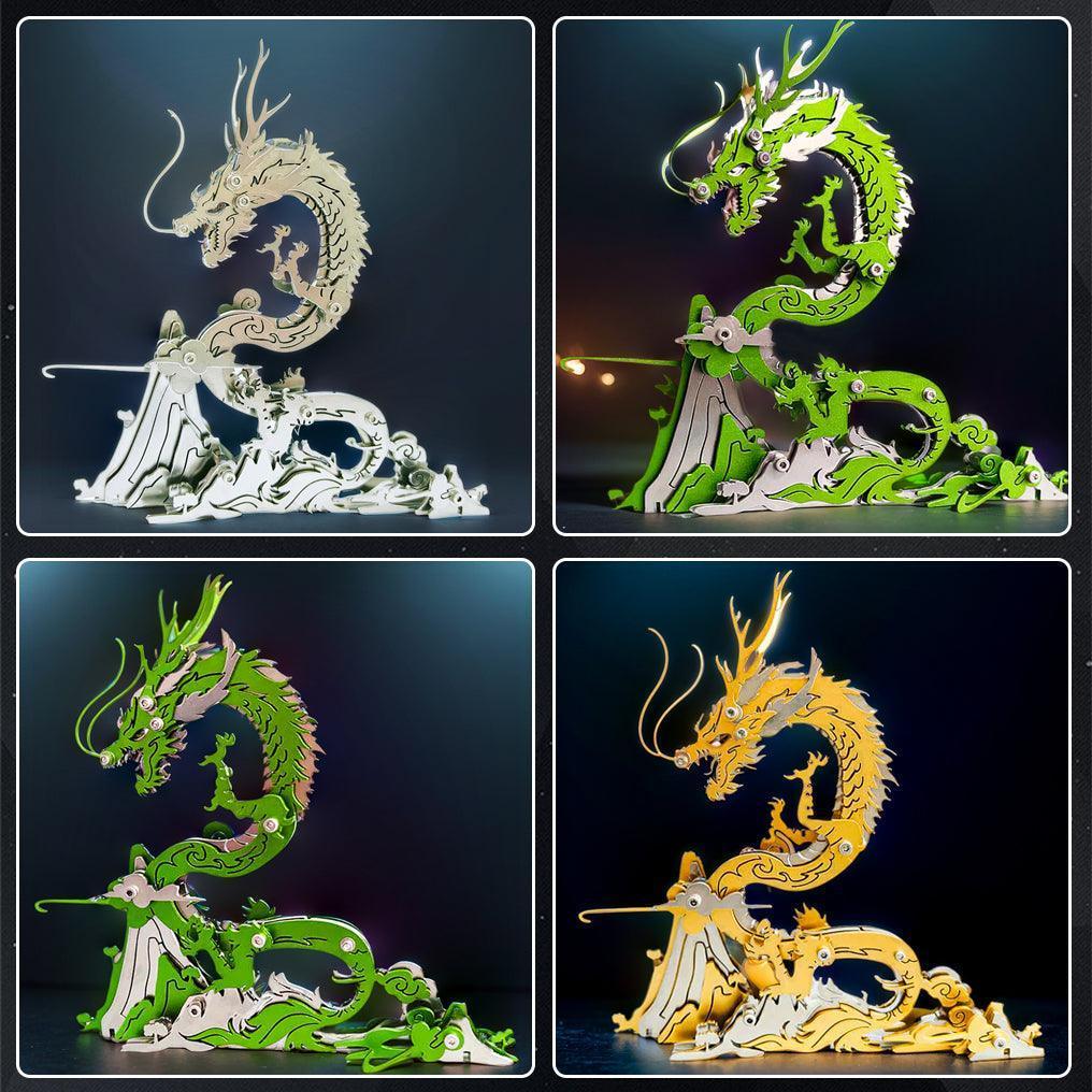 Diyion™ | Dragon on the Mountain Mythical Creature Model Kit - Diyion