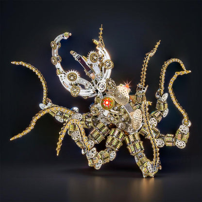 Diyion™ | Galactic Kraken 3D Metal Steampunk Puzzle - Diyion