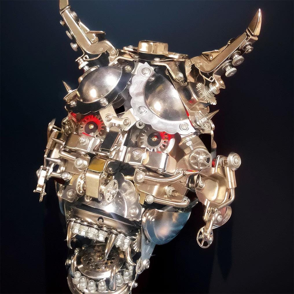 Diyion™ | DIY 3D Mechanical Punk Hannya Japanese Ghast Mask Metal Puzzles Assembly Model - Diyion