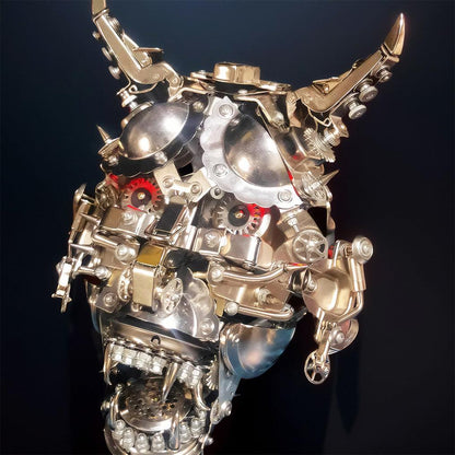 Diyion™ | DIY 3D Mechanical Punk Hannya Japanese Ghast Mask Metal Puzzles Assembly Model - Diyion