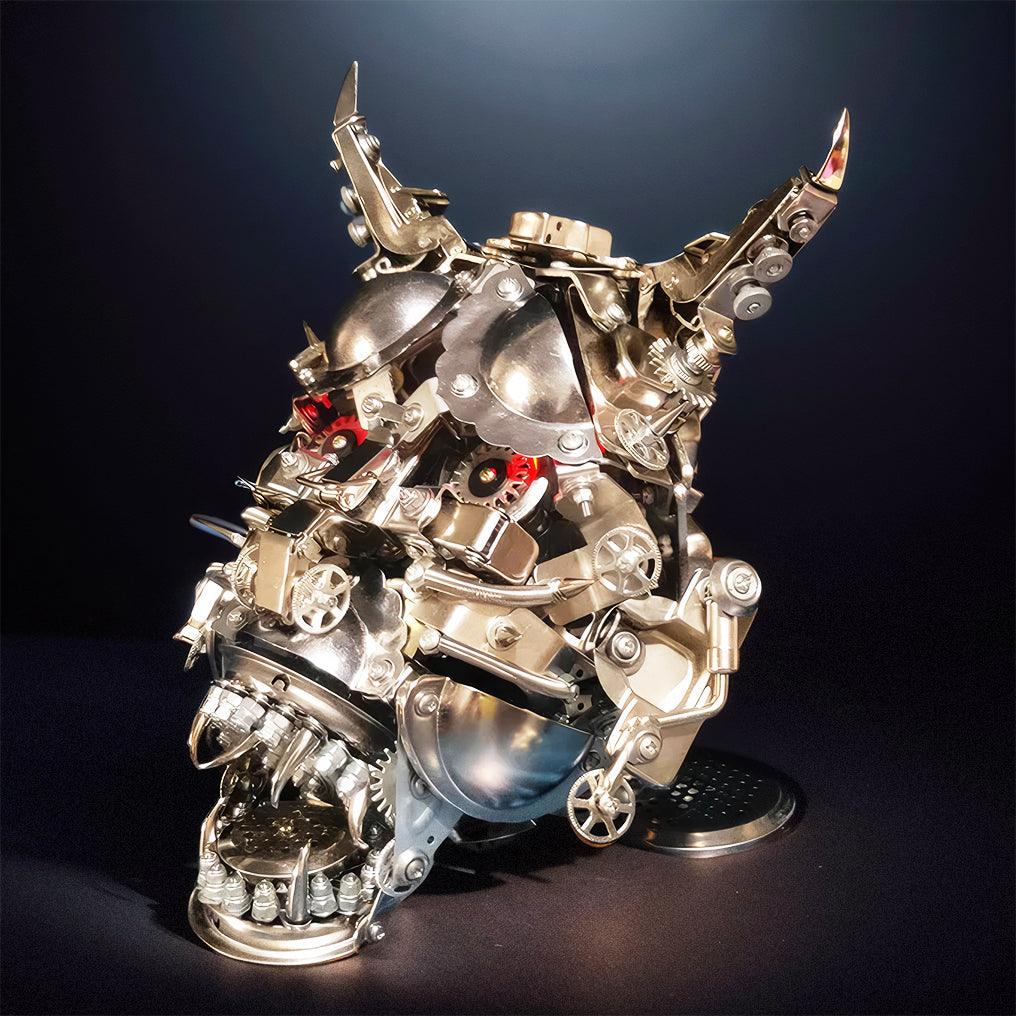 Diyion™ | DIY 3D Mechanical Punk Hannya Japanese Ghast Mask Metal Puzzles Assembly Model - Diyion