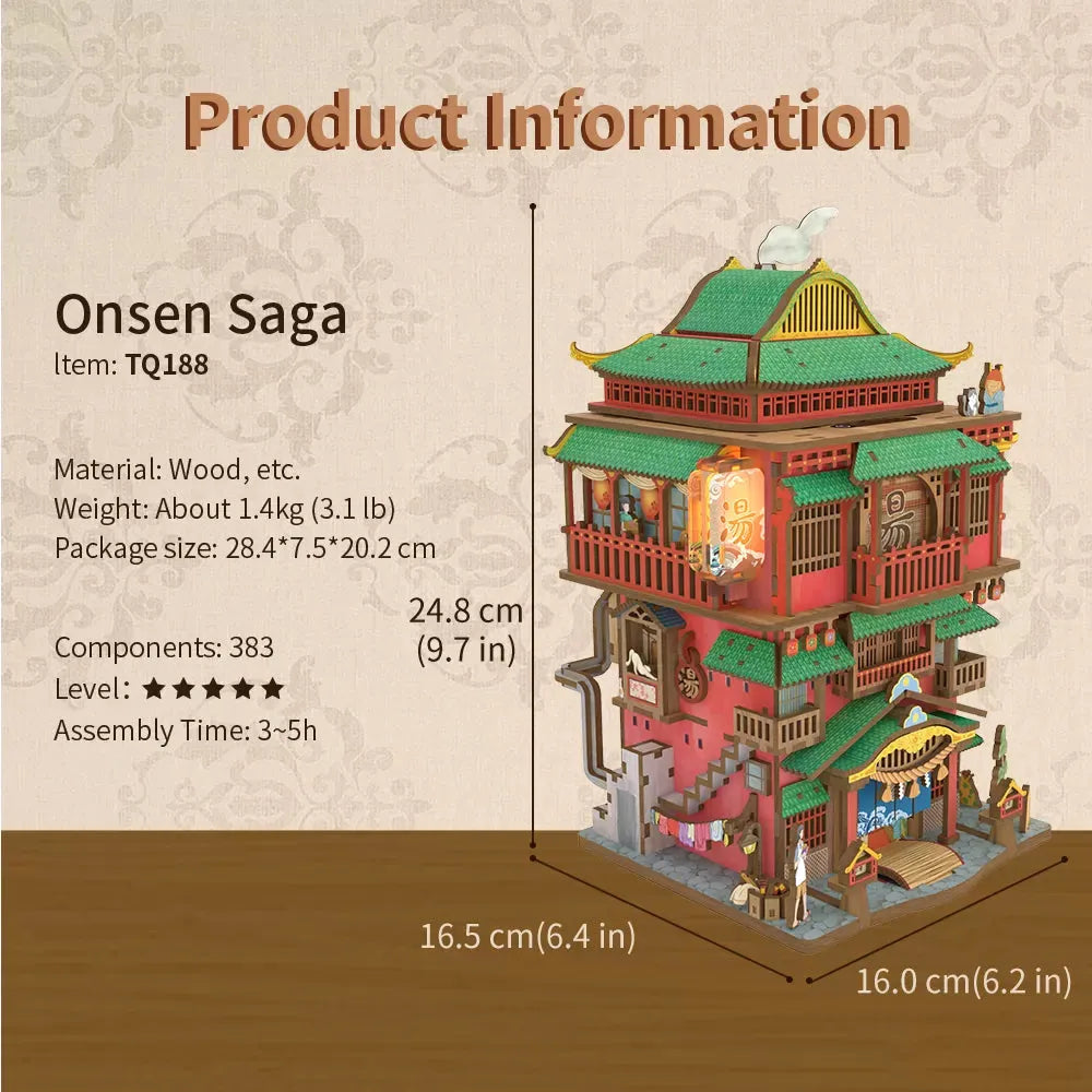 Diyion 3D Puzzle Onsen Saga kit