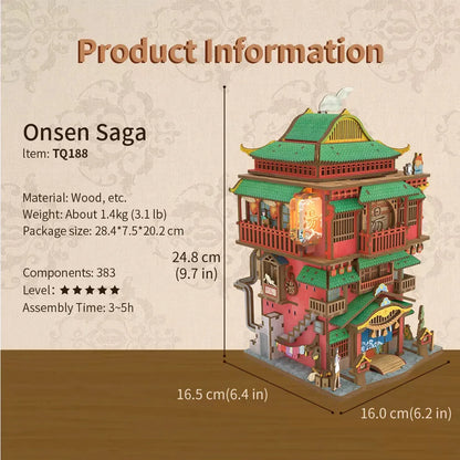Diyion 3D Puzzle Onsen Saga kit
