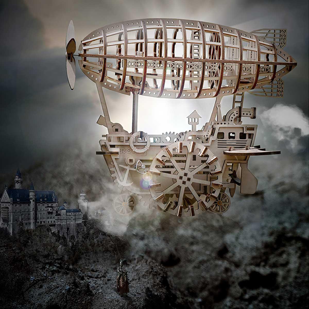 Diyion™ | Celestial Navigator - Mechanical Steampunk Airship Model - Diyion
