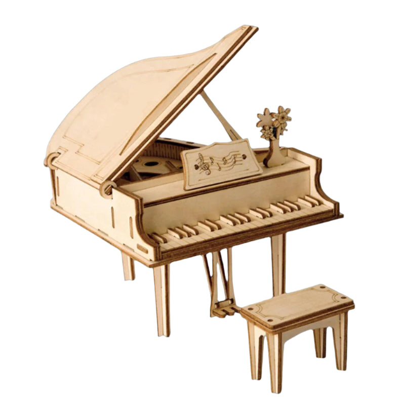 Diyion™ | Classic Grand Piano - Wooden 3D Assembly Model - Diyion