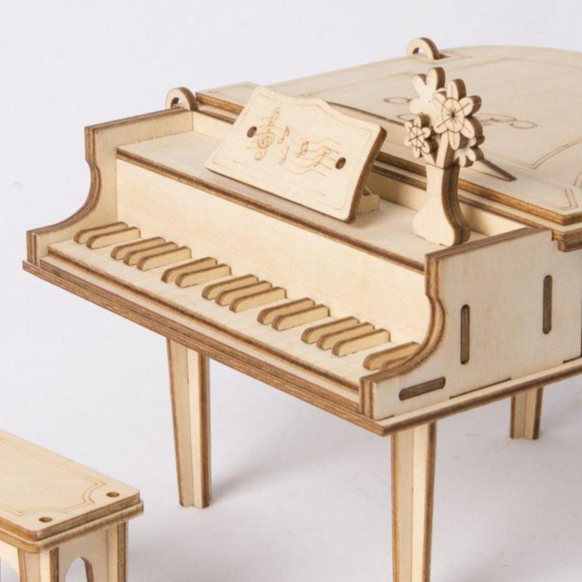 Diyion™ | Classic Grand Piano - Wooden 3D Assembly Model - Diyion