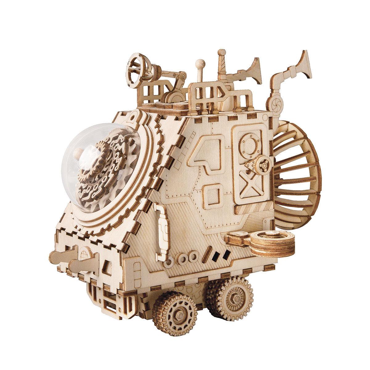 Diyion™ | Cosmic Voyager - Steampunk Spaceship Music Box Kit - Diyion