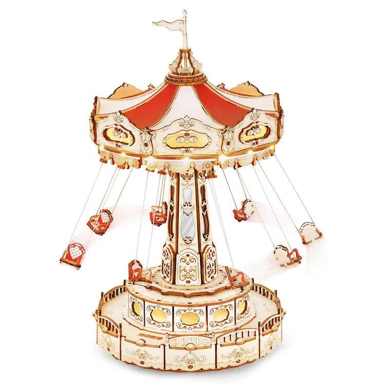 Diyion™ | Enchanted Carousel Swing Ride Music Box - Diyion
