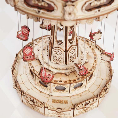 Diyion™ | Enchanted Carousel Swing Ride Music Box - Diyion