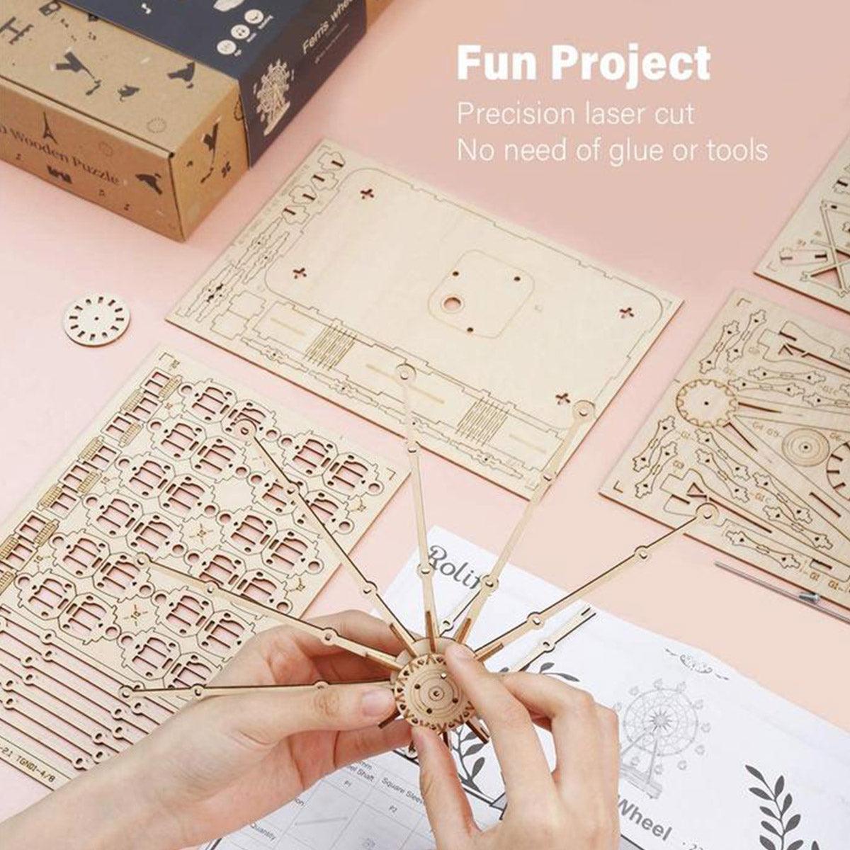 Diyion™ | Ferris Wheel Wooden Music Box - Diyion