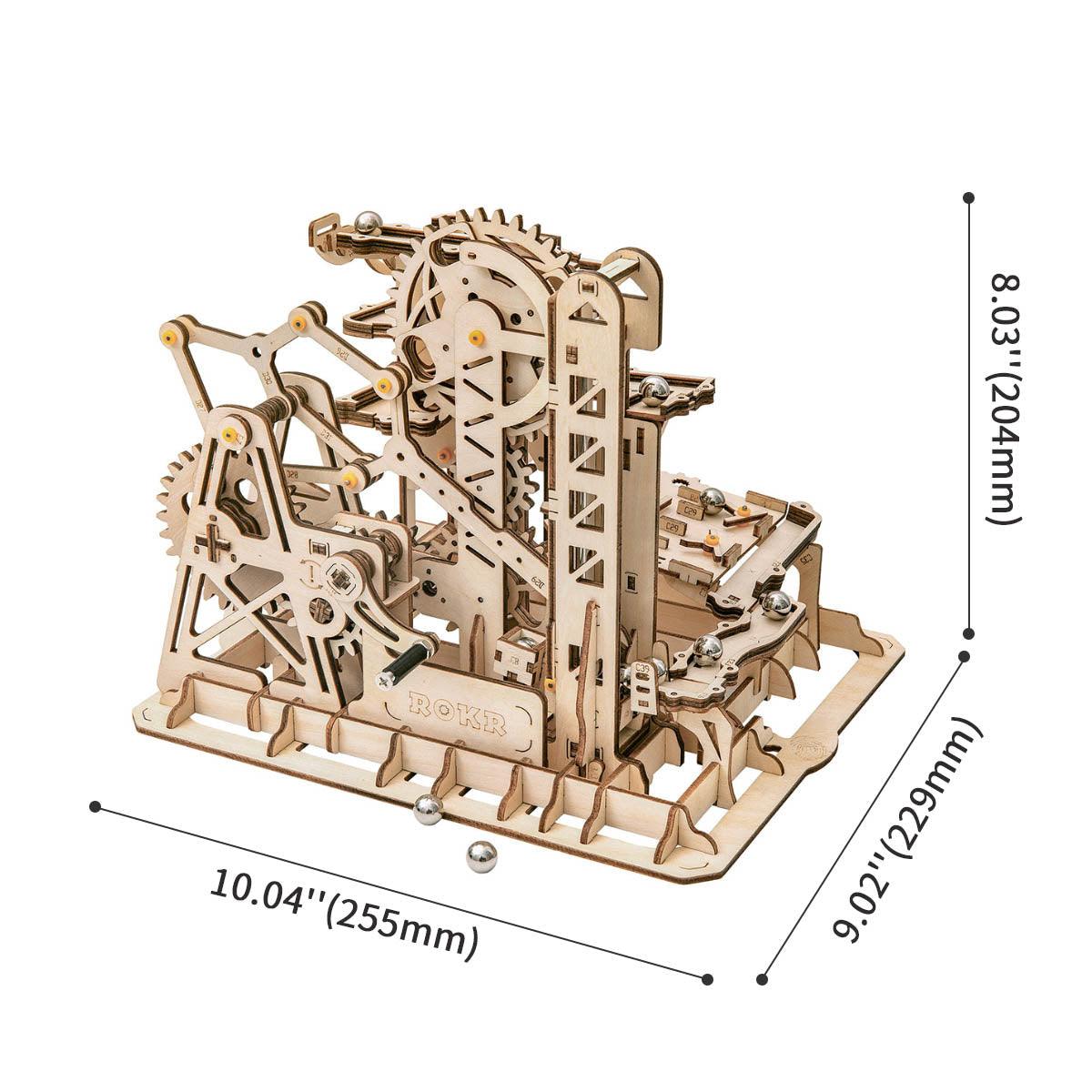 Diyion™ | Fortress Marble Cascader - 3D Wooden Puzzle - Diyion