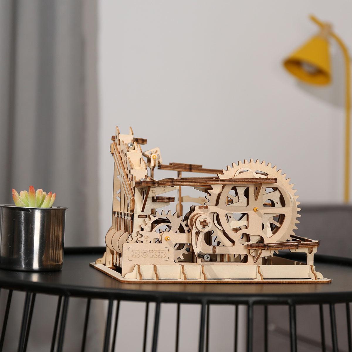 Diyion™ | Funnel Parkour - 3D Wooden Puzzle Marbel Run - Diyion