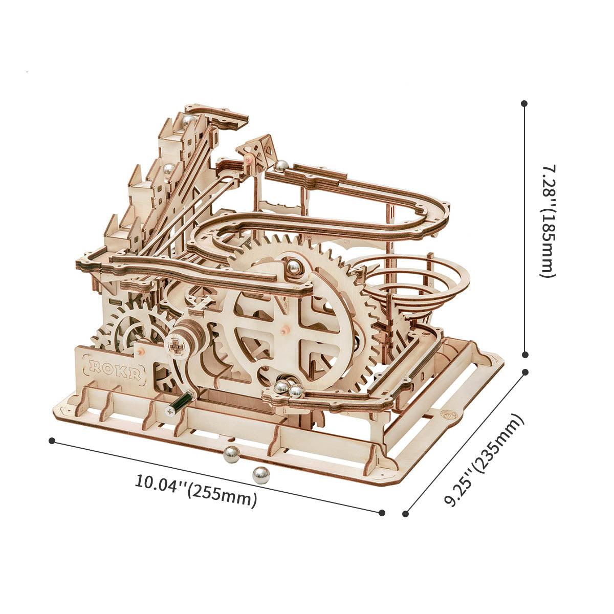 Diyion™ | Funnel Parkour - 3D Wooden Puzzle Marbel Run - Diyion