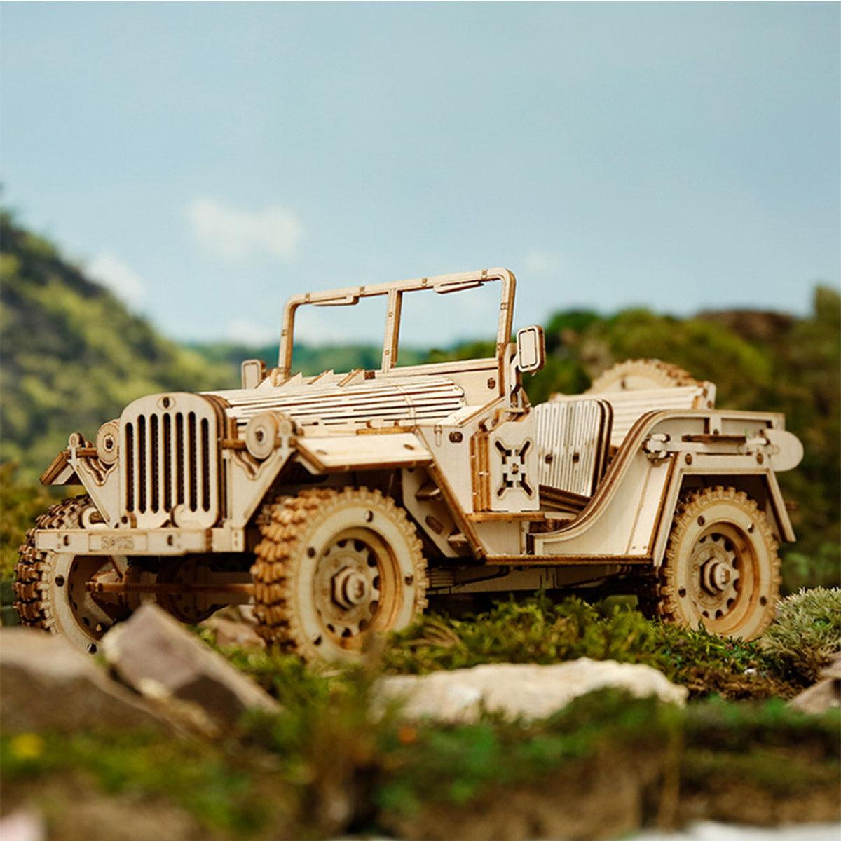 Diyion™ | Heritage Roadster - Premium Wooden Car Model Kit - Diyion