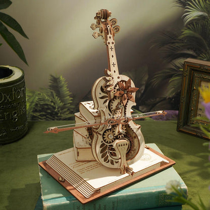 Diyion™ | Magic Cello Mechanical Music Box 3D Wooden Puzzle - Diyion