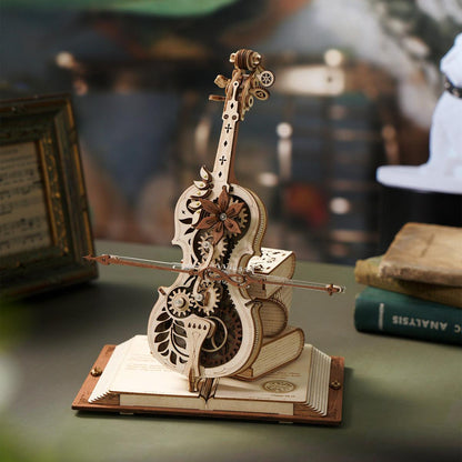 Diyion™ | Magic Cello Mechanical Music Box 3D Wooden Puzzle - Diyion