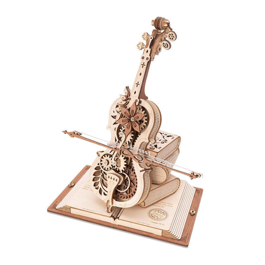Diyion™ | Magic Cello Mechanical Music Box 3D Wooden Puzzle - Diyion