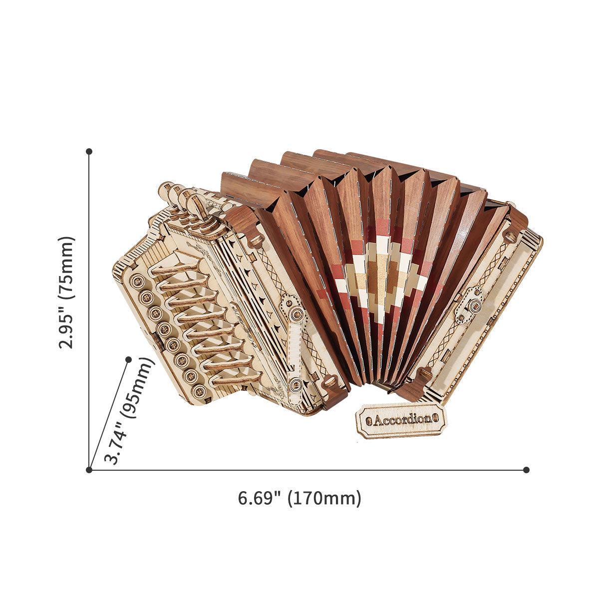 Diyion™ | Melodic Accordion - Musical Wooden Model Kit - Diyion
