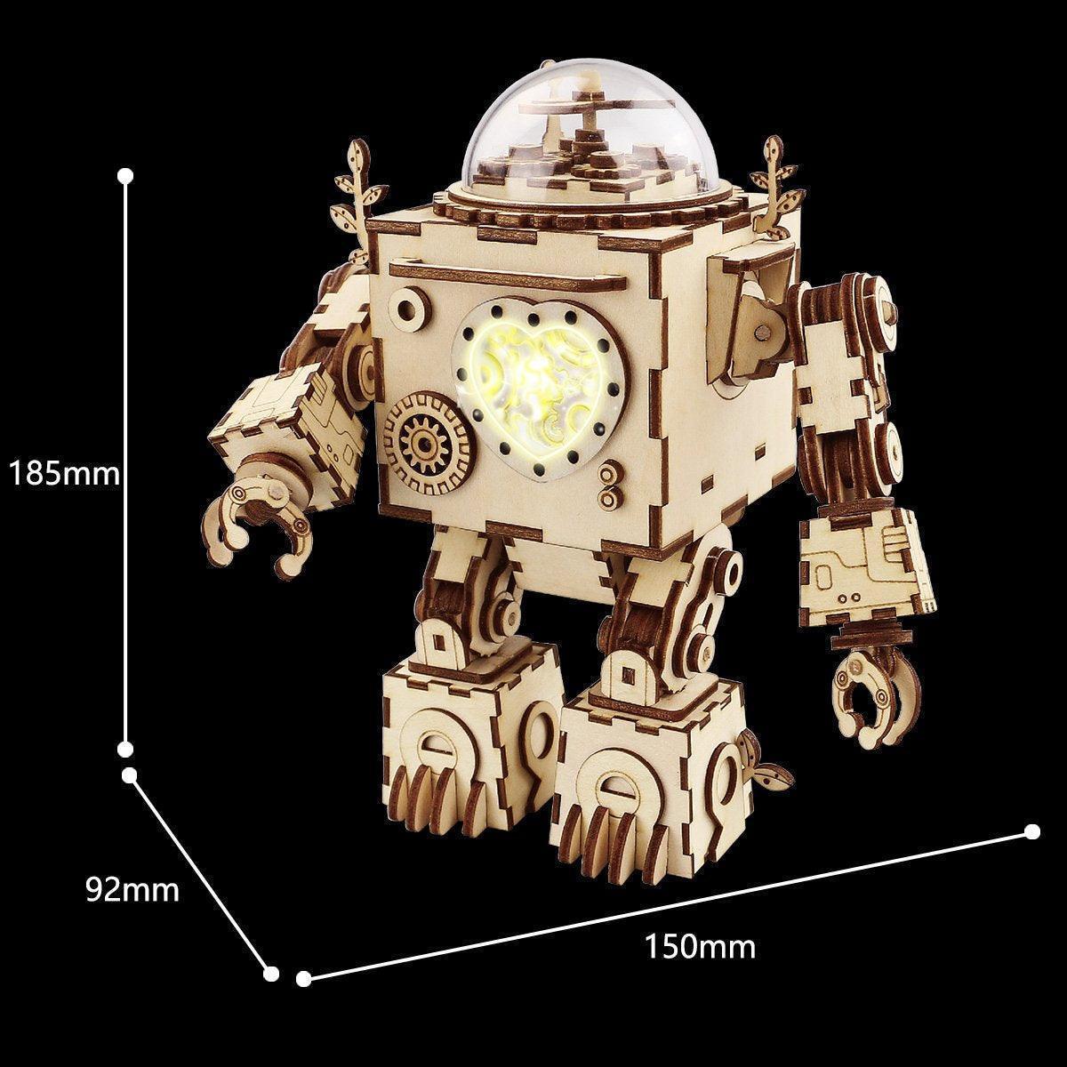 Diyion™ | Orpheus Illuminator - Steampunk Music Box with Light - Diyion
