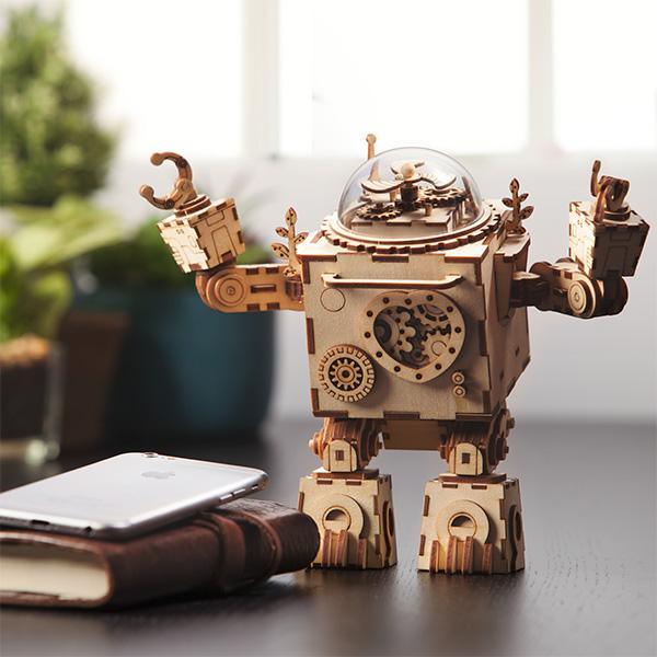 Diyion™ | Orpheus Illuminator - Steampunk Music Box with Light - Diyion