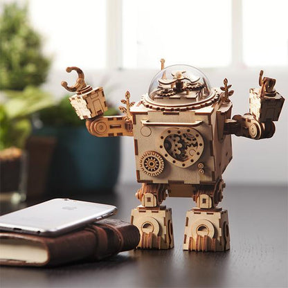 Diyion™ | Orpheus Illuminator - Steampunk Music Box with Light - Diyion