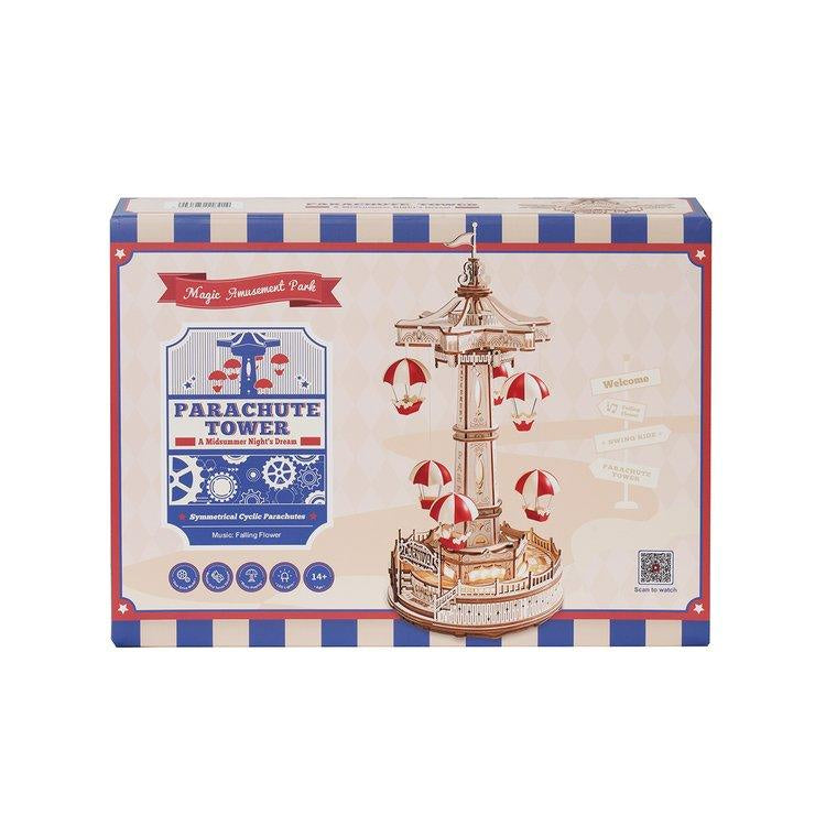 Diyion™ | Parachute Tower DIY Music Box 3D Wooden Puzzle EA01 - Diyion