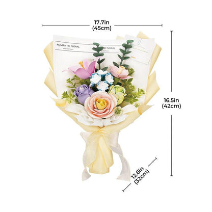 Diyion™ | Romantic Floral Bouquet Romantic Floral Bouquet DIY 3D Puzzle - Diyion