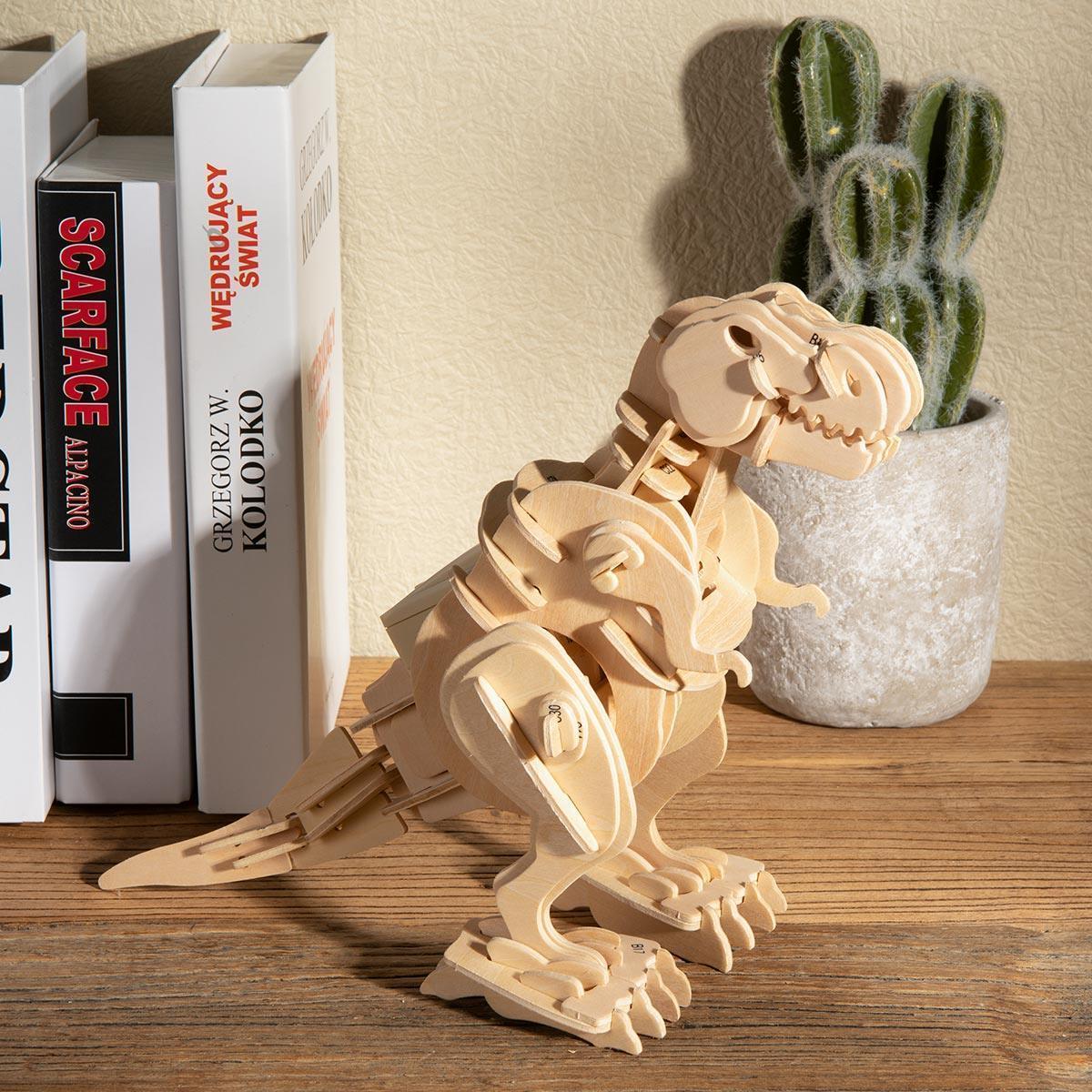 Diyion™ | Sound Command Rex - Interactive T-Rex Building Kit - Diyion