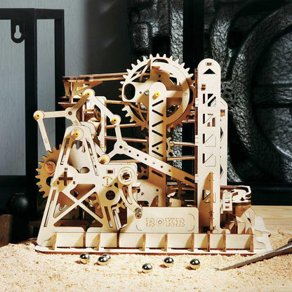 Diyion™ | Swingback Explorer - 3D Wooden Puzzle Marbel Run - Diyion