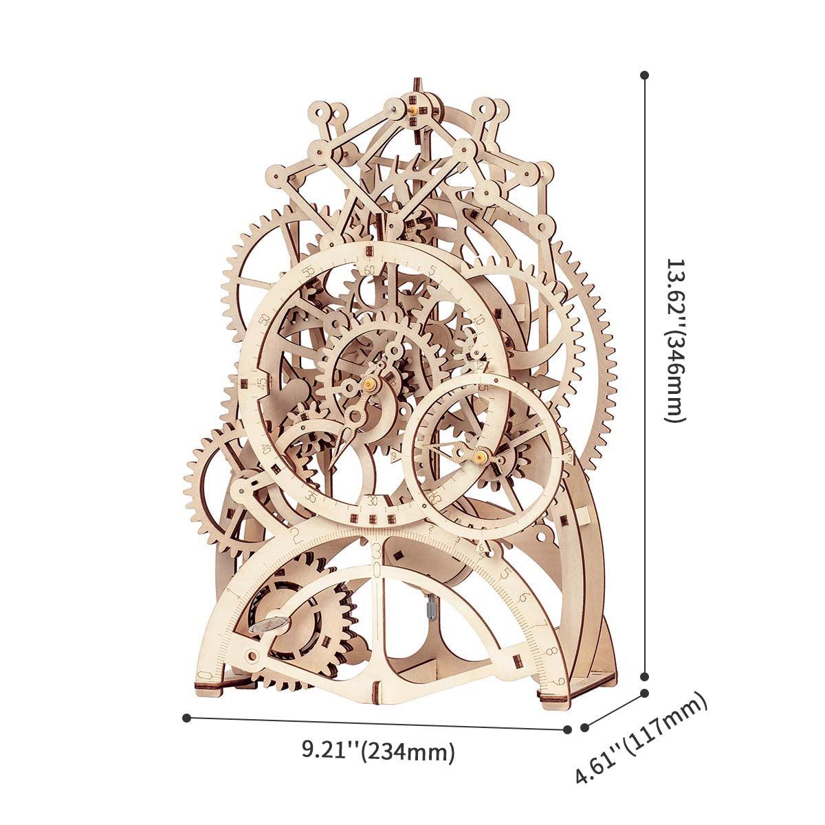 Diyion™ | Temporal Craftsman Functional Wooden Pendulum Clock Kit - Diyion