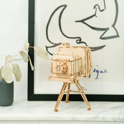 Diyion™ | Vintage Camera 3D Wooden Puzzle - Diyion