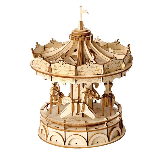 Diyion™ | Vintage Carousel 3D Wooden Puzzle - Diyion