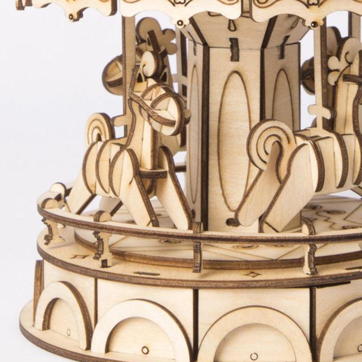 Diyion™ | Vintage Carousel 3D Wooden Puzzle - Diyion