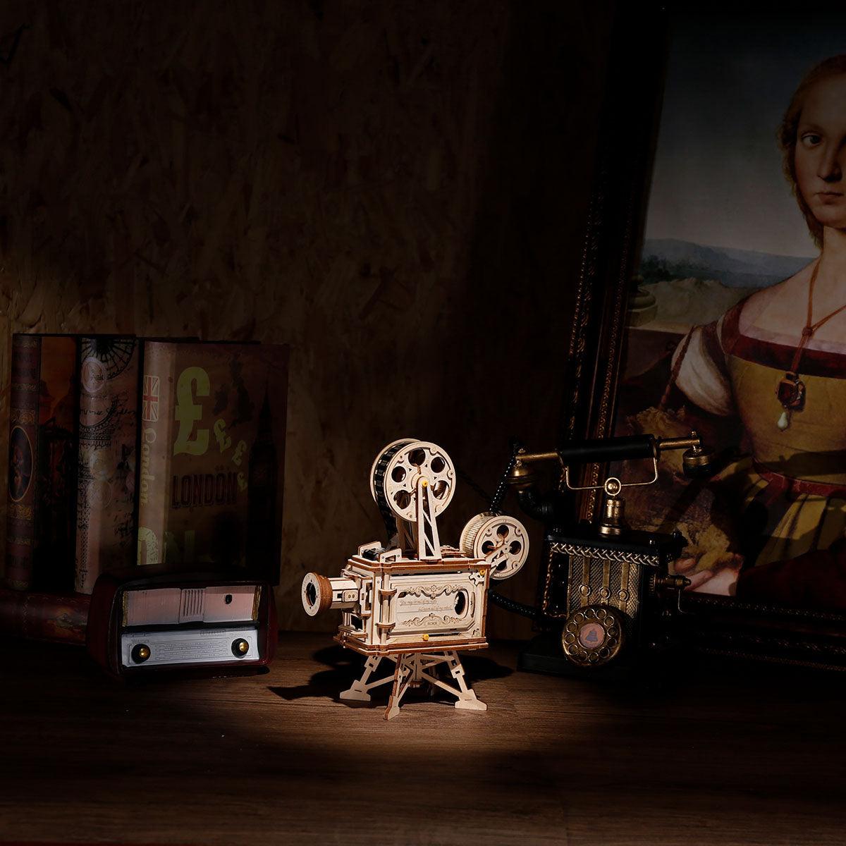 Diyion™ | Vintage Vitascope - DIY Wooden Movie Projector - Diyion