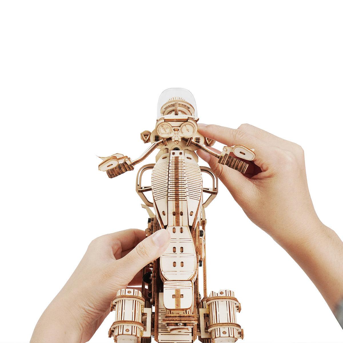Diyion™ | Wild West Cruiser 3D Wooden Motorcycle Puzzle - Diyion