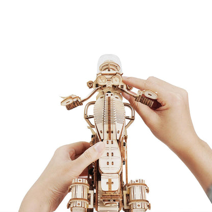 Diyion™ | Wild West Cruiser 3D Wooden Motorcycle Puzzle - Diyion
