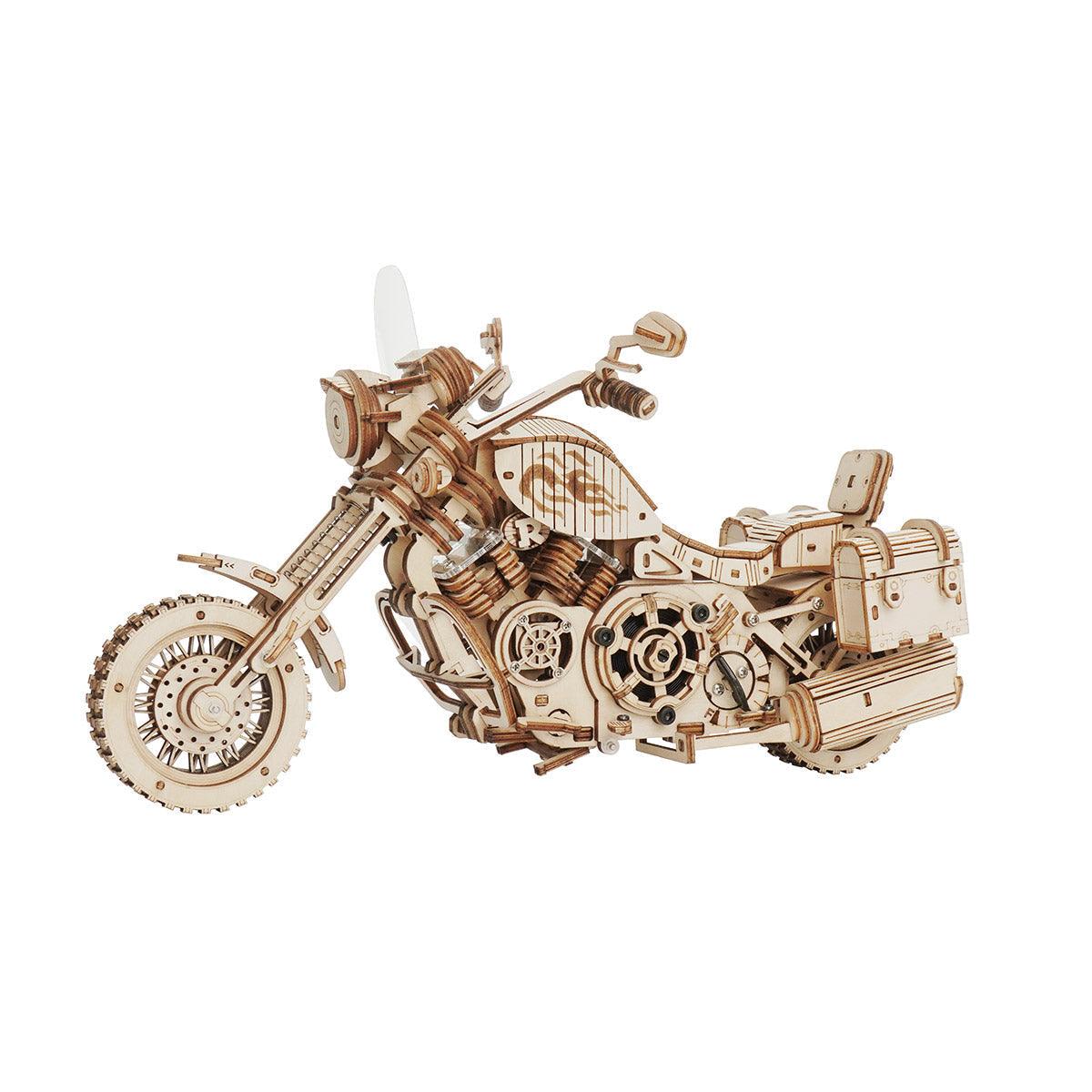 Diyion™ | Wild West Cruiser 3D Wooden Motorcycle Puzzle - Diyion