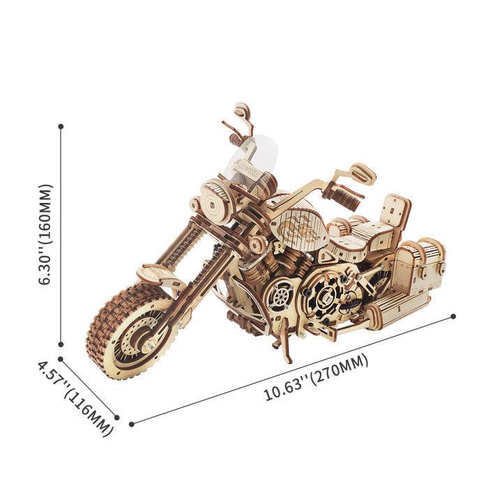 Diyion™ | Wild West Cruiser 3D Wooden Motorcycle Puzzle - Diyion