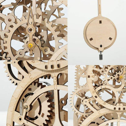 Diyion™ | Temporal Craftsman Functional Wooden Pendulum Clock Kit - Diyion
