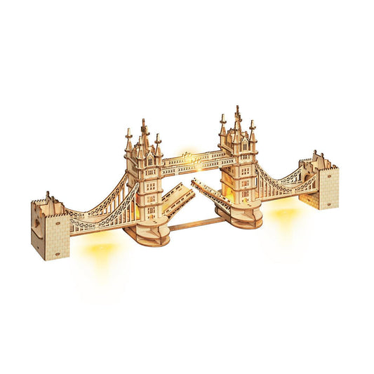 Diyion™ | Illuminated Tower Bridge 3D Wooden Puzzle - Diyion