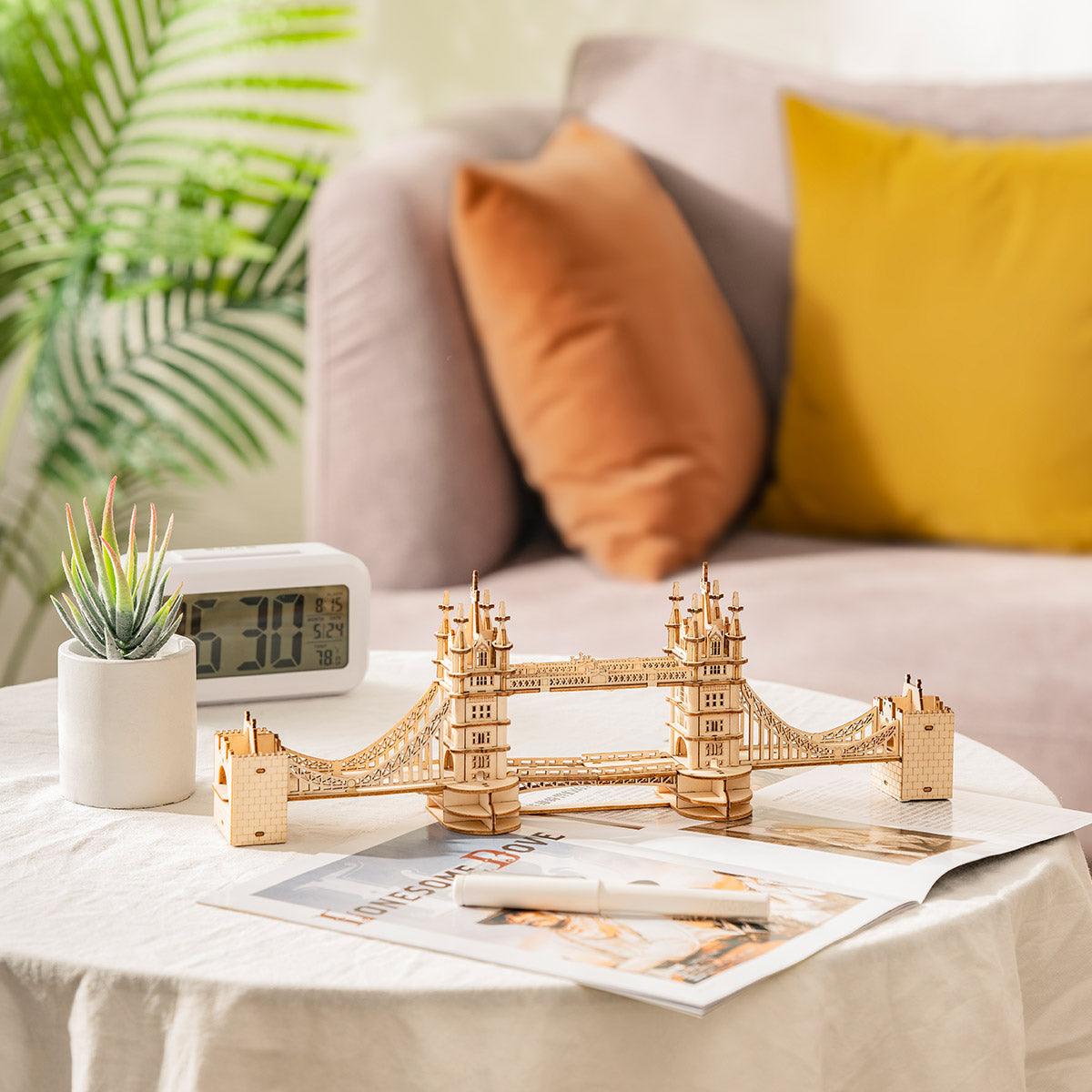 Diyion™ | Illuminated Tower Bridge 3D Wooden Puzzle - Diyion