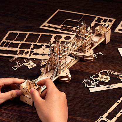 Diyion™ | Illuminated Tower Bridge 3D Wooden Puzzle - Diyion