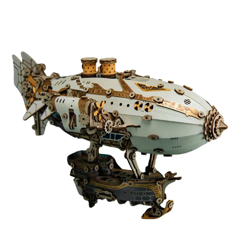 Diyion™ | Steampunk Navigator Airship 3D Wooden Puzzle Kit - Diyion