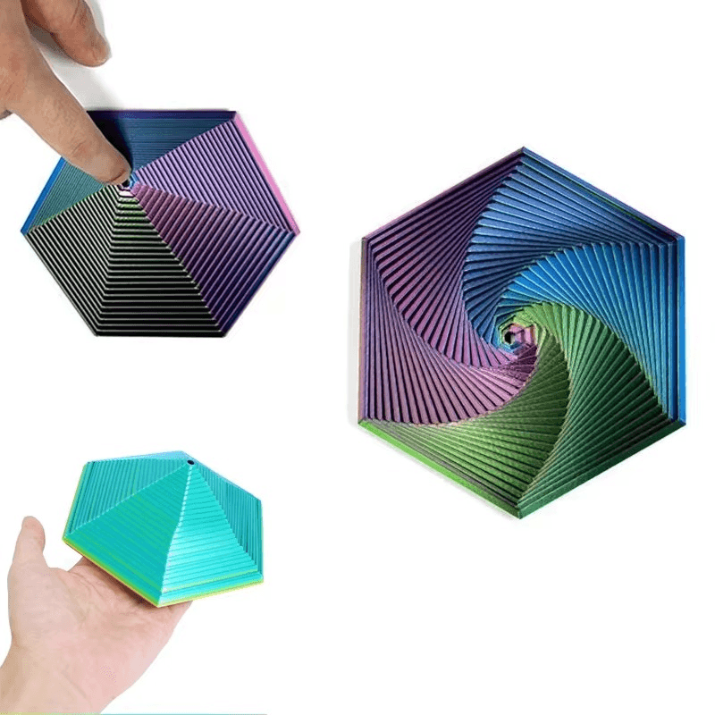 Diyion™ | Hypnotic Fractal Fidget Hexagon - Diyion