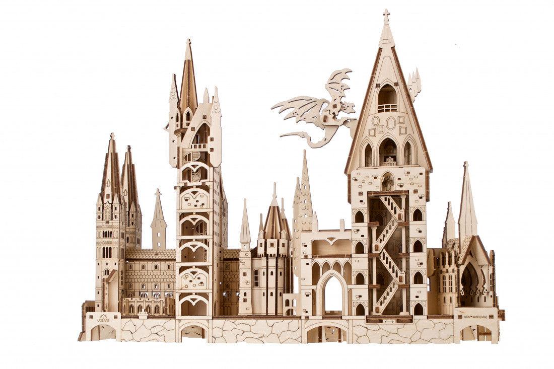 Diyion™ | Hogwarts Magical Castle 3D Wooden Puzzle Kit - Diyion