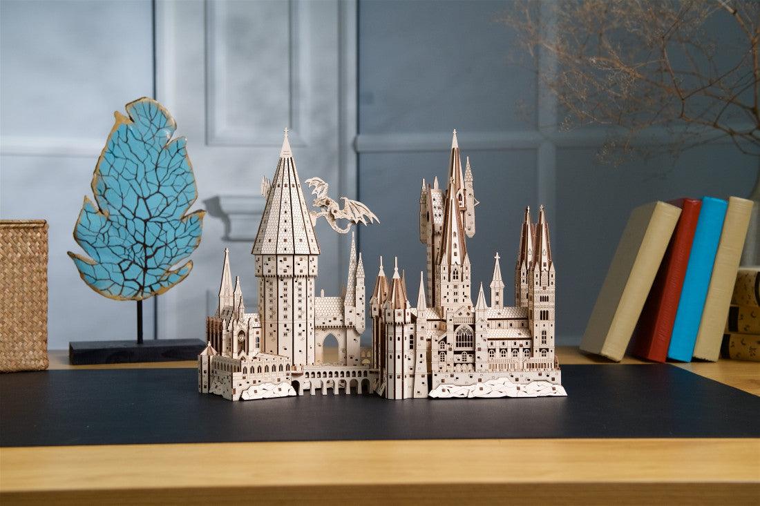 Diyion™ | Hogwarts Magical Castle 3D Wooden Puzzle Kit - Diyion