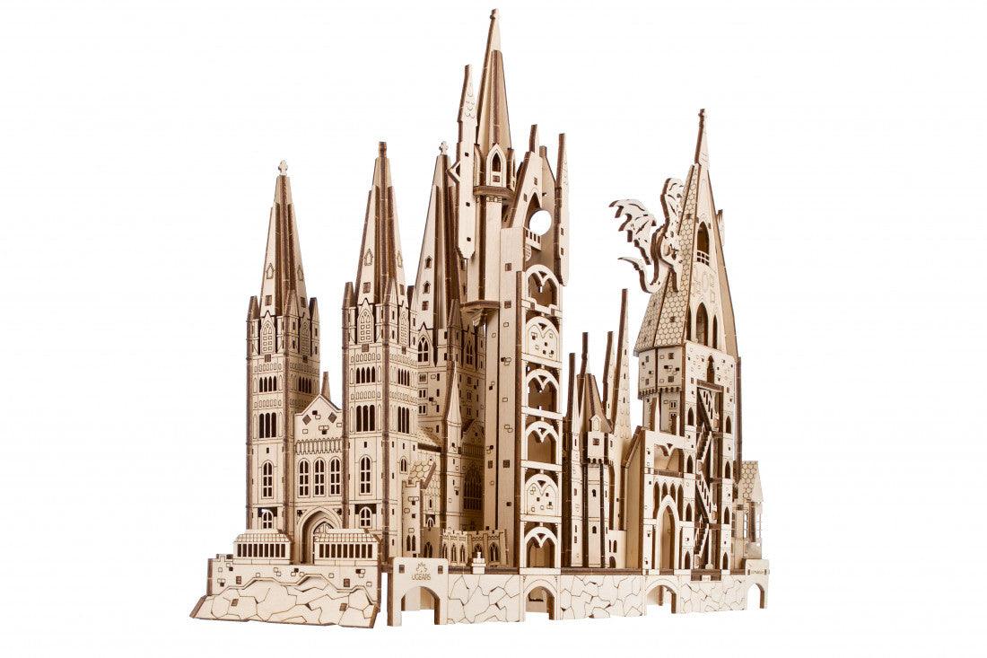 Diyion™ | Hogwarts Magical Castle 3D Wooden Puzzle Kit - Diyion