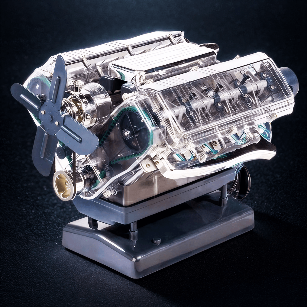 Diyion™ | DIY Mini V8 Engine Model Kit Working Miniature Motor - Diyion