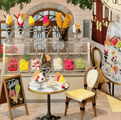 Diyion™ | Ice Cream Cone Shop The Desired Old Shop Miniature - Diyion