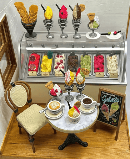 Diyion™ | Ice Cream Cone Shop The Desired Old Shop Miniature - Diyion